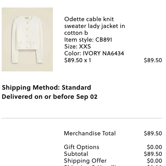 J. crew Odette cable knit sweater lady jacket - Picture 3 of 5